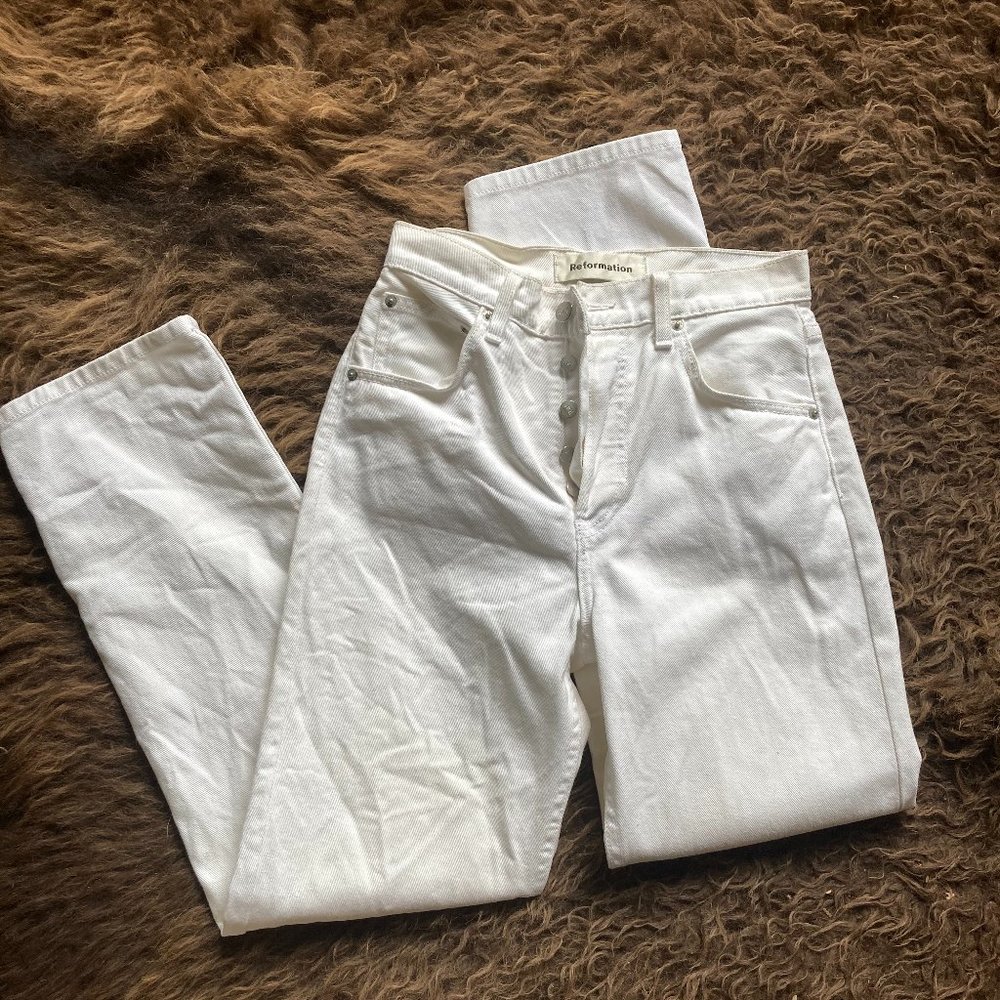 Reformation Cynthia Relaxed Jean - straight leg